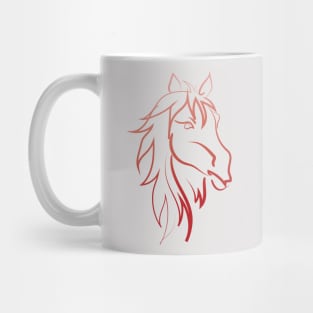 Horse Outline Silhouette Puny | Animals Mug